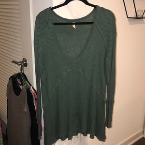 Free people dark green sweater size M